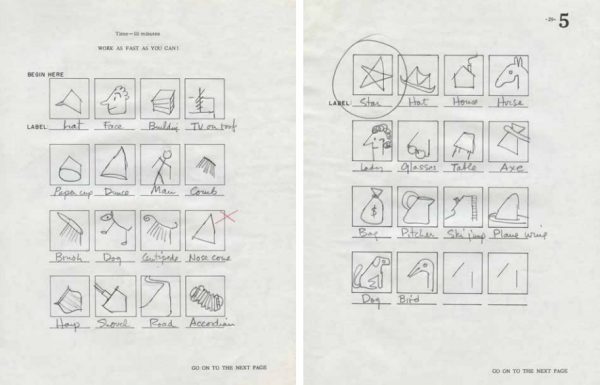 Richard Neutra's architecture aptitude test, pages one and two