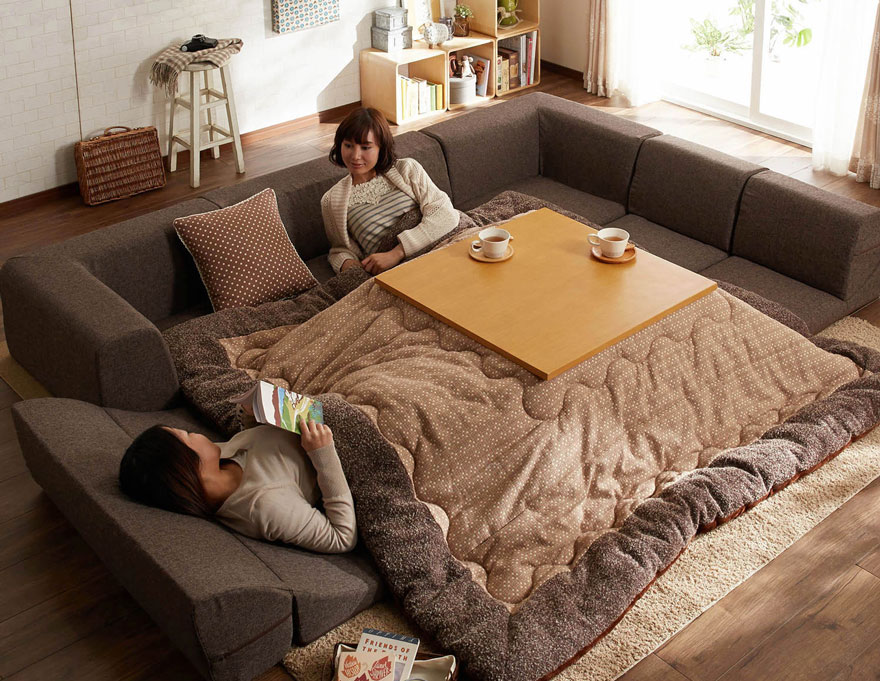Kotatsu Tables: Cozy Mobile Hearths Solve Space Heating in Japanese Homes -  99% Invisible
