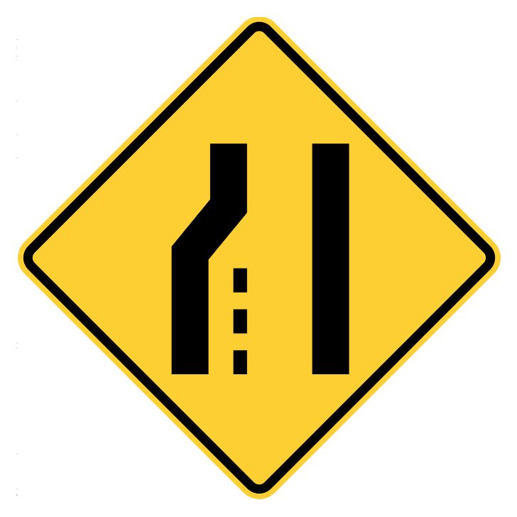 merging traffic sign mutcd