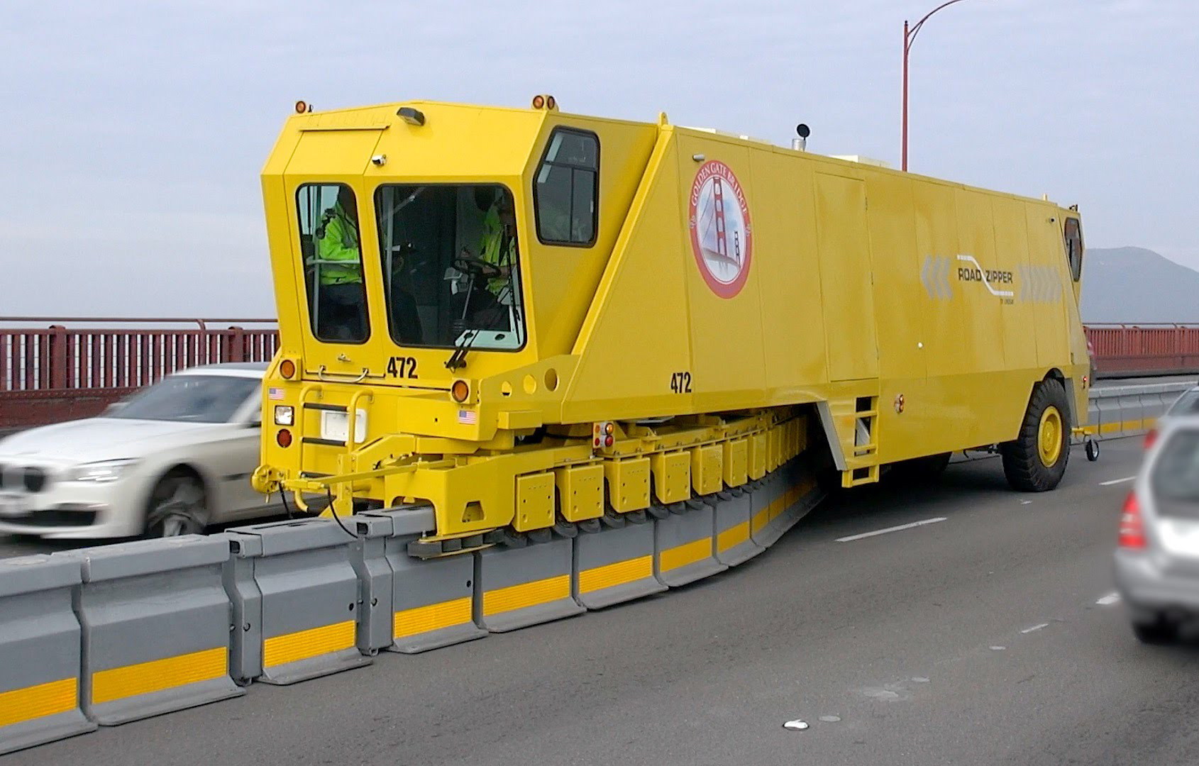 Changing Lanes: Watch Median Movers & Cone Collectors Rapidly Modify Roads  - 99% Invisible