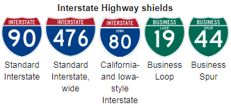 interstate highway signs