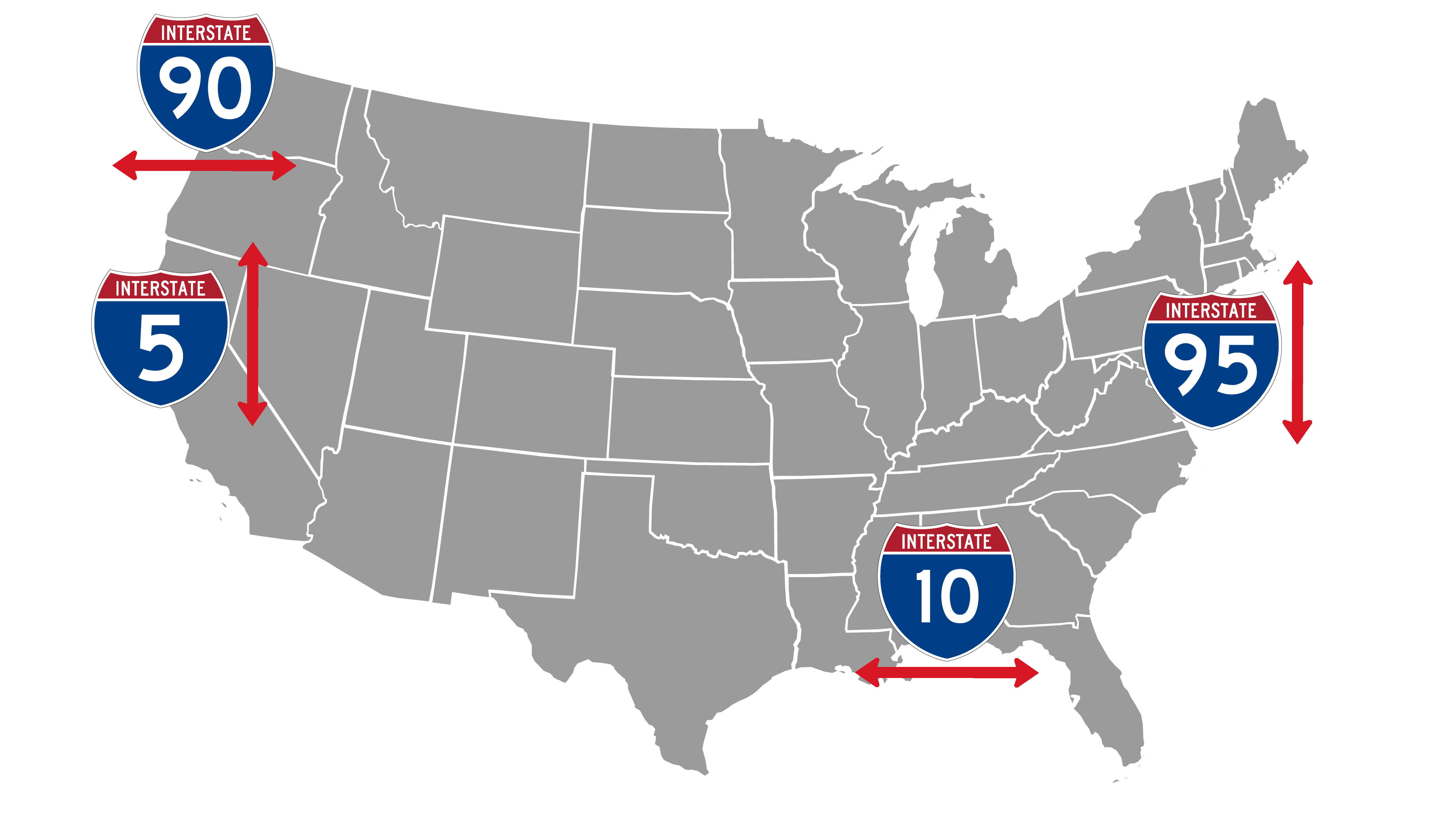 United States Map With Numbers
