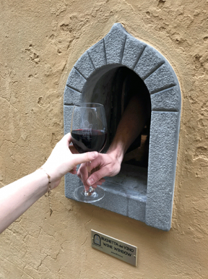 Vintage Portals: Historic Italian Wine Windows Offer Socially Distanced Drinks